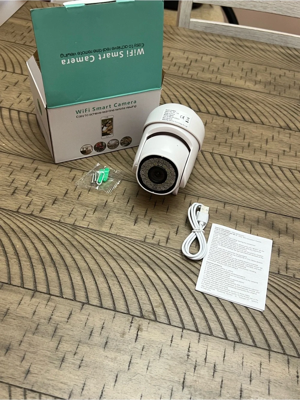WiFi Smart Camera - White - Wireless Remote Viewing